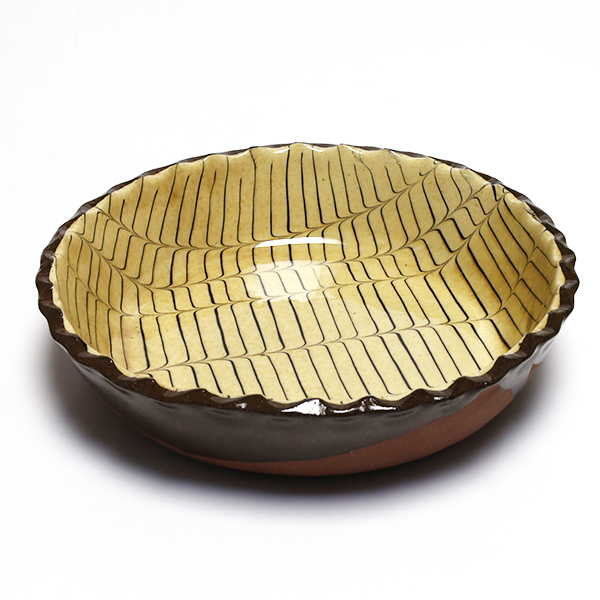 千田徹　丸グラタン皿(中)